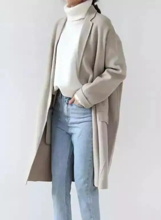 适合女生的冬季大衣穿搭,这里每套都能穿出高级感