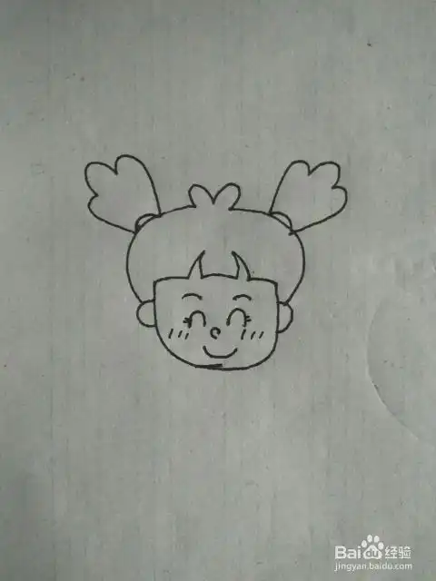 小女孩简笔画教学