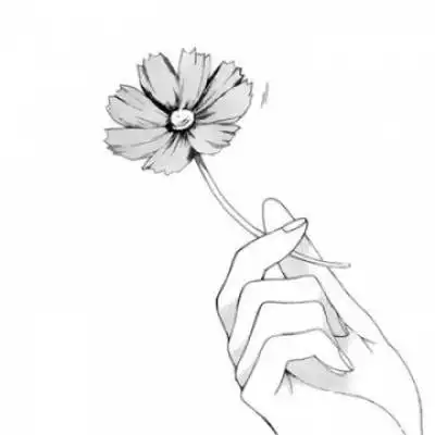 手绘黑白头像女简约