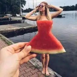 创意女生微信头像图片po