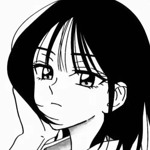 黑白漫画头像女闺蜜朦朦