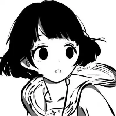 丧气女图头像黑白