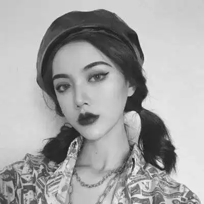 黑白女头像伤感高冷丧黑白系超酷女头