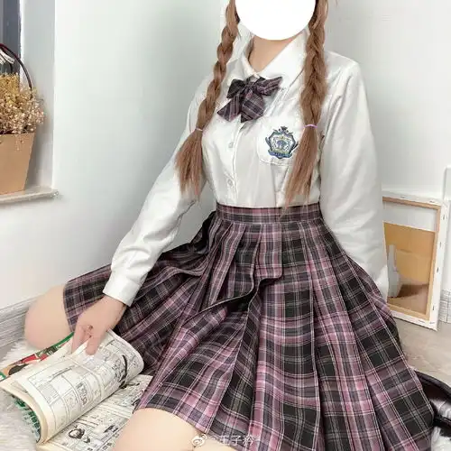 jk制服日常第177期牙少女格裙超话