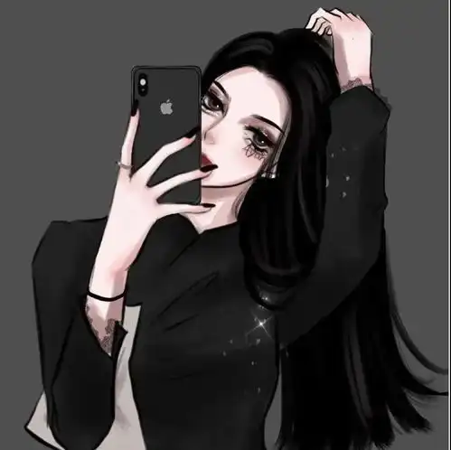 手绘某书热门女生闺蜜头像