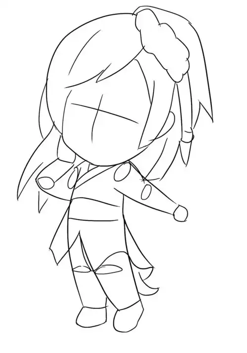 漫画绘制线稿图1萌萌小女孩篇