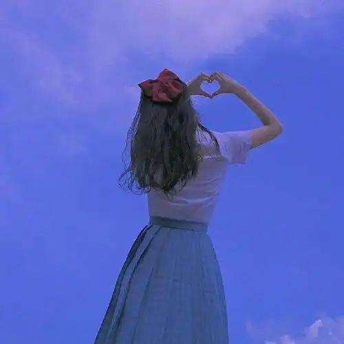 女孩头像极简文艺闺蜜