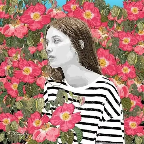 绽放在花丛中,当鲜花遇上色彩,美极了