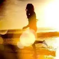 日落女生背影头像微信头像图片大全