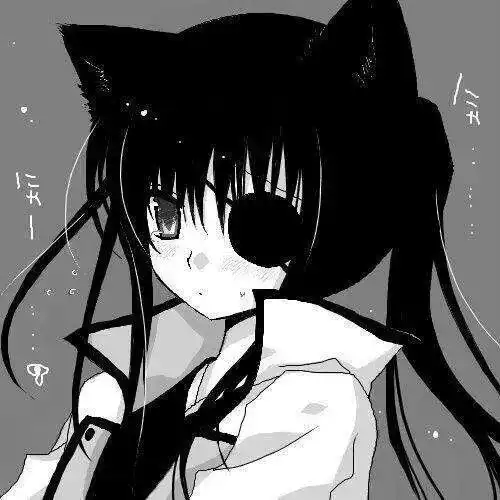女生头像微信头像漫画黑