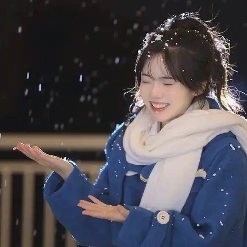 wechat蓝色系女头