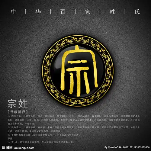 姓氏宗图片
