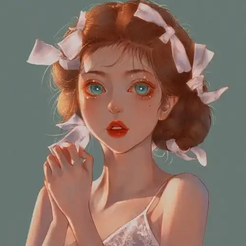 动漫女生头像但愿日子清静,抬头遇见的都是柔情