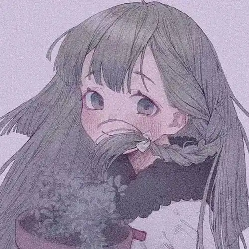 黑白漫画头像女闺蜜朦朦