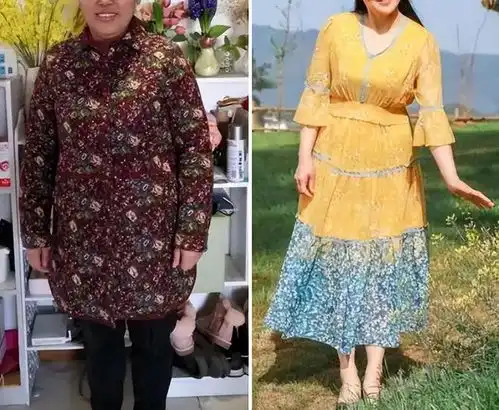 女人上了年纪劝你少穿碎花裙,多穿波点裙,看这3组对比就懂了