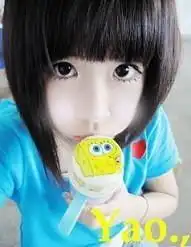 求非主流女生旁有海绵宝宝的头像