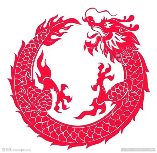 盘龙剪纸设计图