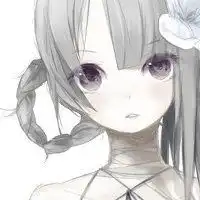 简约短发手绘女生头像