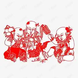 年画剪纸人物素材图片免费下载高清png千库网图片编号9145147