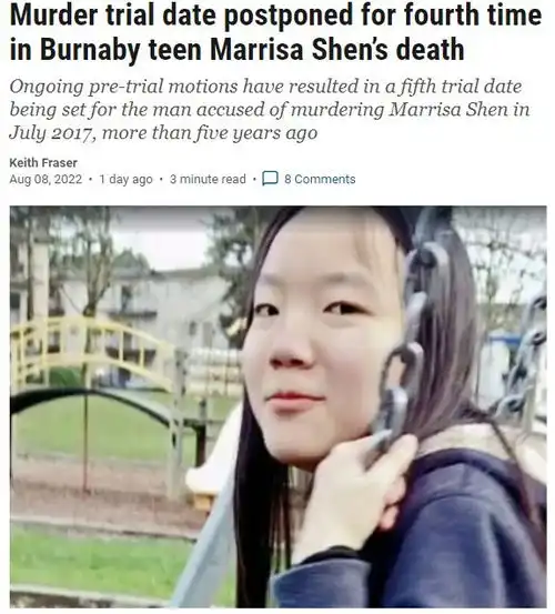 正义何在大温13岁华人女孩遭难民杀害,时隔五年都没审判案件一拖再拖,原因竟然是...