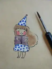 超级甜美的彩绘画小女孩教程原创diy创意彩绘画