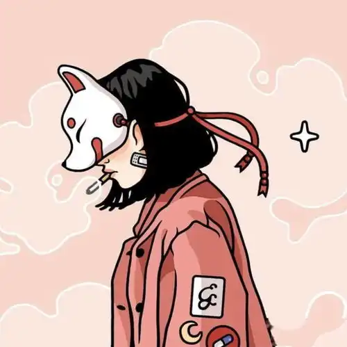 甜美女孩卡通头像卧室背