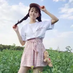 ins网红两件套套装女,俏皮小清新