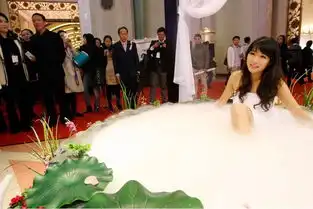上海奢侈品展上演真人泡澡秀众人围观