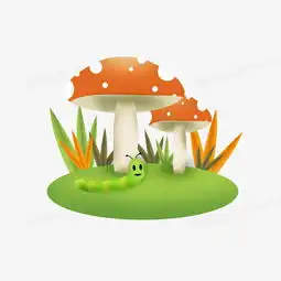 卡通绿色草地上的虫子png图片素材免费下载psd格式20002000像素熊猫办公