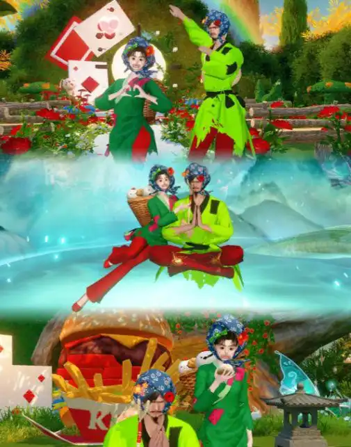 有人美少女战士,有人斗地主风大娘,逆水寒玩家正经不了一点