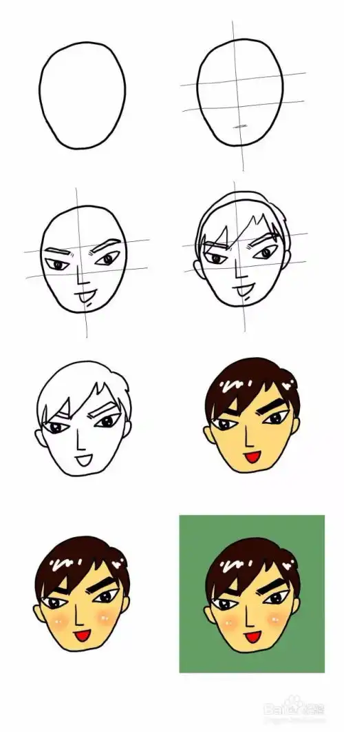 简笔画教程如何给自己绘制萌萌哒头像