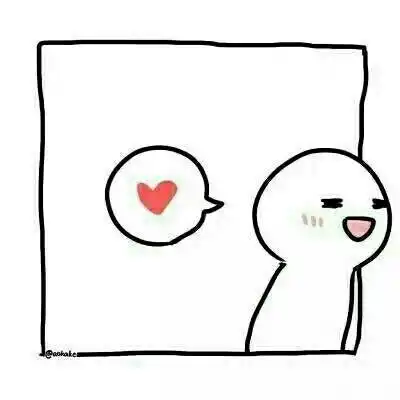 简约手绘情头一男一女卡通白底小人情侣头像