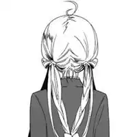 黑白色头像女生背影二次