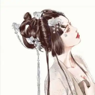 动漫女生头像高冷侧脸冷酷忧伤二次元女生头像