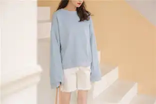卫衣女2019秋冬新款韩版简约ins港风宽松休闲圆领基础款纯色套头上衣ll