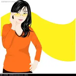 戴黄色墨镜的少女韩国时尚插画ai素材免费下载红动网