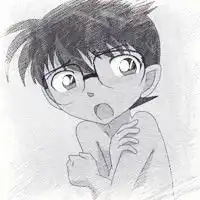 手绘黑白头像女男生