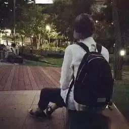 夕阳下的背影女生头像张伦硕