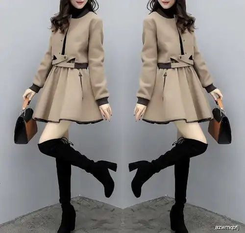 女人过四十,别不是棉袄就是大衣这些毛呢套装,美出该有气质