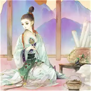 唯美古风头像女手绘仿手