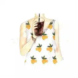 含鹿的女生头像乐器