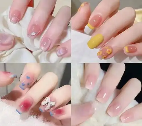 思慕高级美学18款冰透水晶美甲,清新显白,ins风纯欲满满