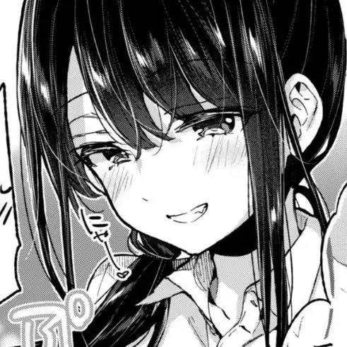 招桃花黑白动漫可爱女生头像320