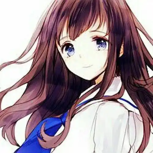 马克笔手绘动漫女生微信头像,闺蜜头像