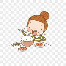女生头像微信头像漫画吃