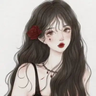 二次元手绘女头,你好,日历的第一页