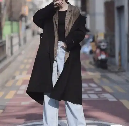 ins头像女生高级感风衣