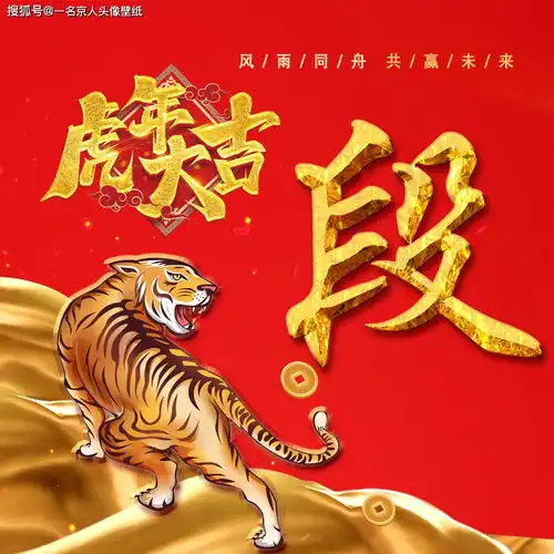 纯金豪华姓氏头像,20张打造你的专属标志,喜庆红色中国风