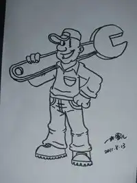 教你画维修工人