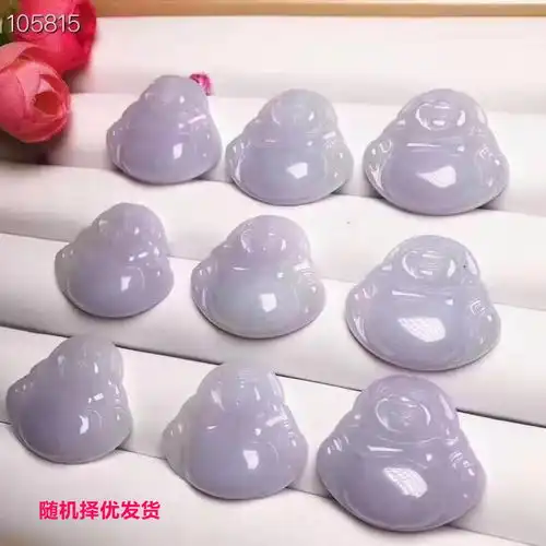 armasa阿玛莎a货翡翠佛公紫萝兰色儿童款女款节日礼物附检测证书